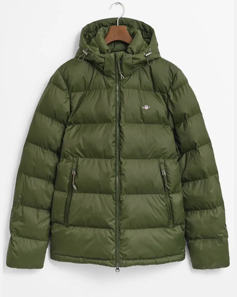Gant Wasserabweisende Steppjacke mit recycelter Wattierung in Oliv