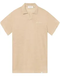 LES DEUX Softes Poloshirt aus Leinen-Baumwolle-Mix Beige