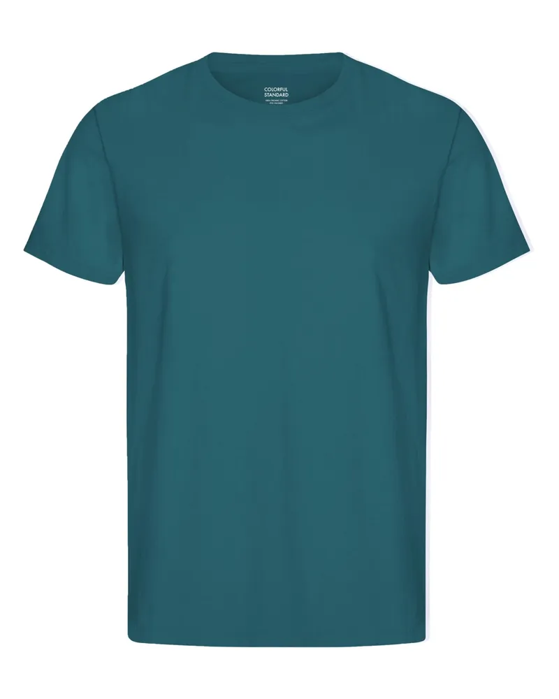 COLORFUL STANDARD T-Shirt aus softer vorgewaschener Bio-Baumwolle in Petrol