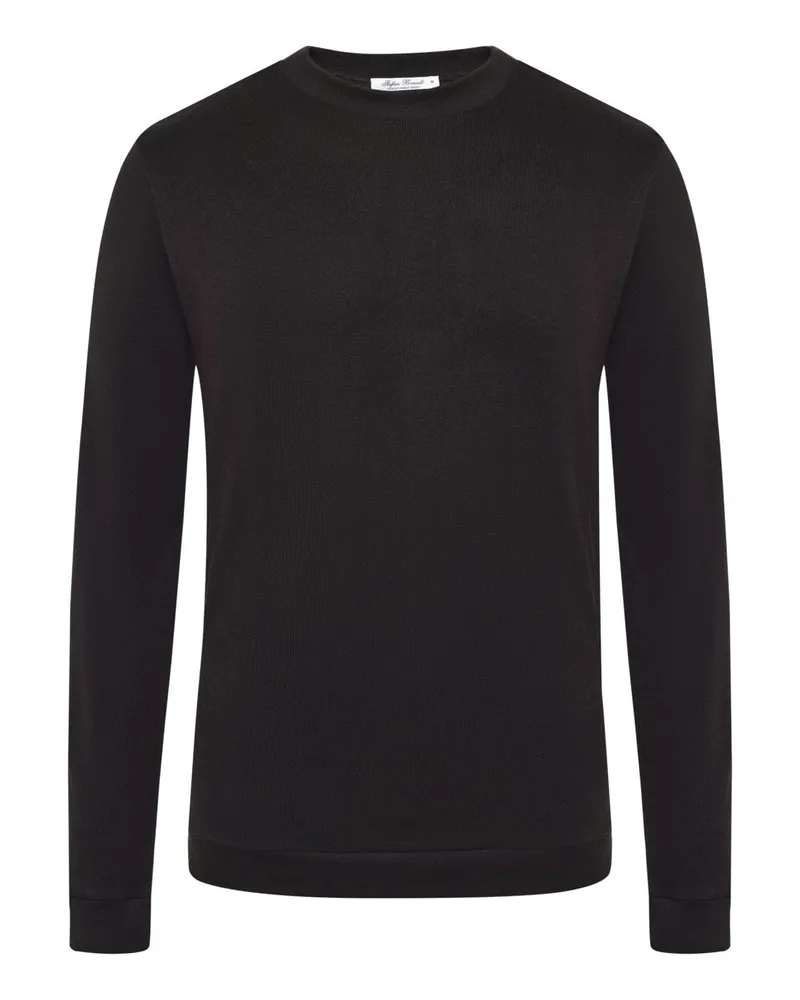 Stefan Brandt Edles Sweatshirt Eli aus Sea Island® Baumwolle und Kaschmir, Regular in Dunkelbraun