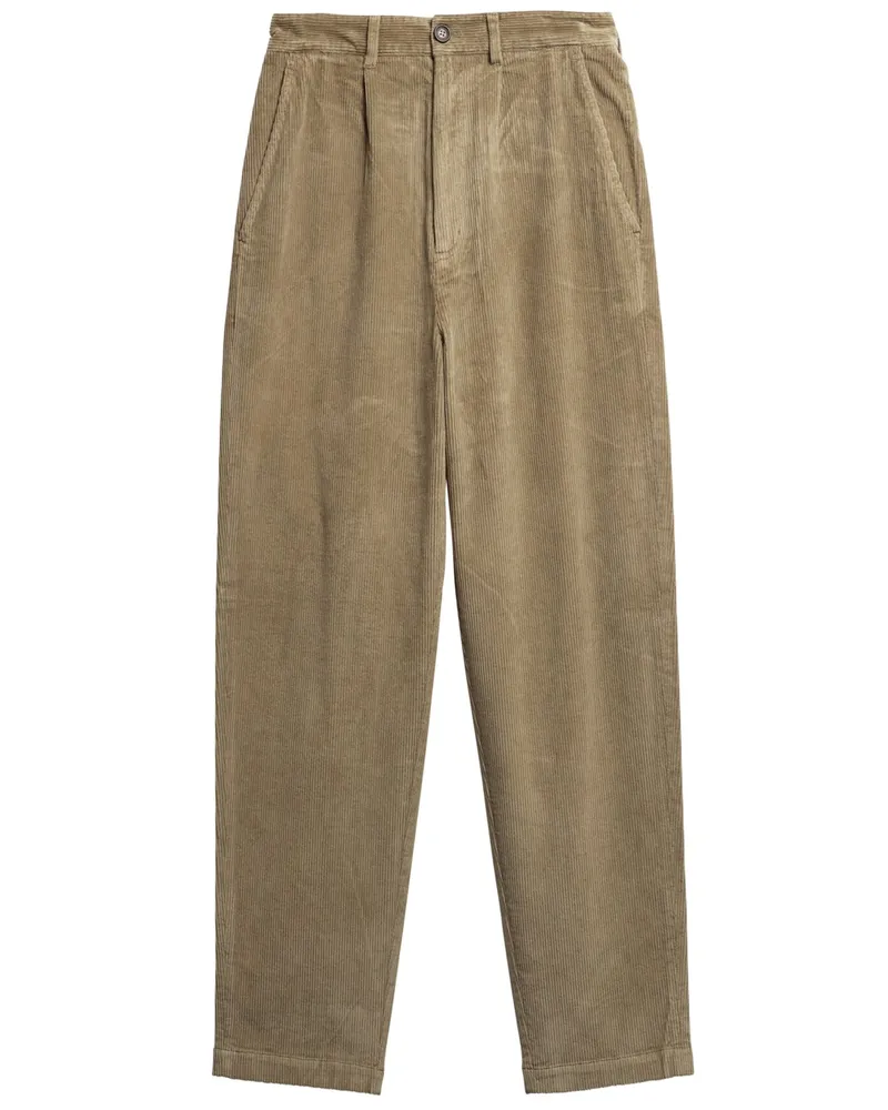 Barbour Cordhose mit elastischem Bund und Stretch-Anteil, Tailored Fit in Khaki