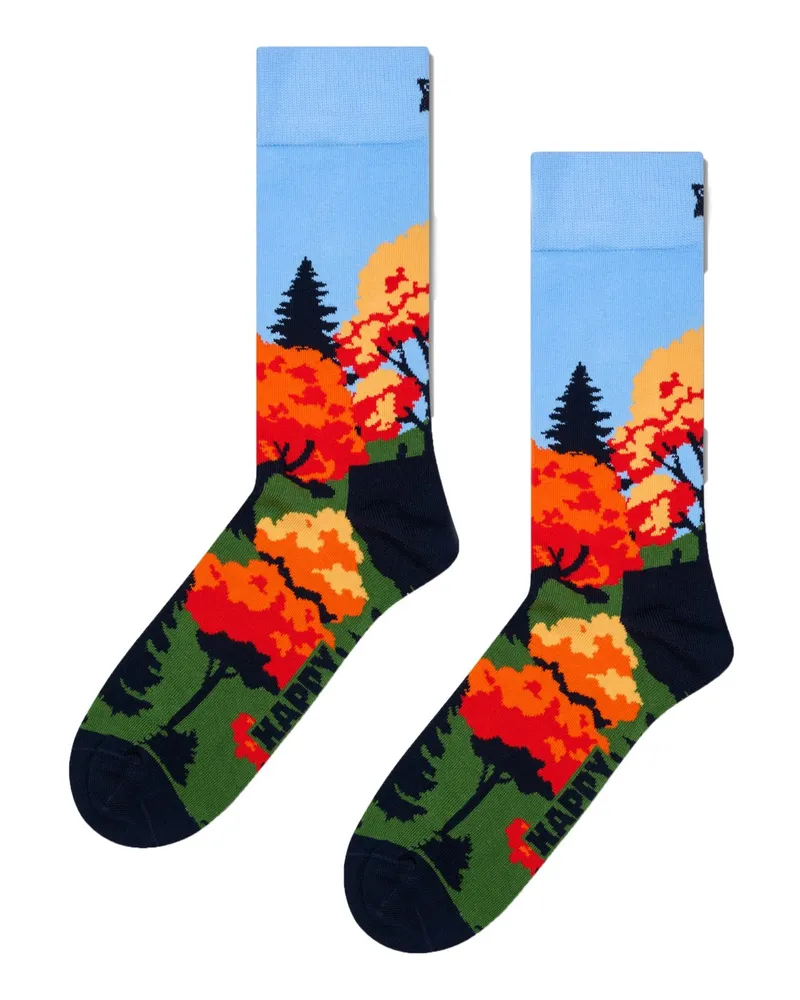 Happy Socks Socken mit herbstlichen Motiven und Stretch in Multicolor