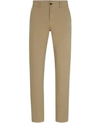 HUGO BOSS Chino mit Stretchanteil, Slim Fit Sand