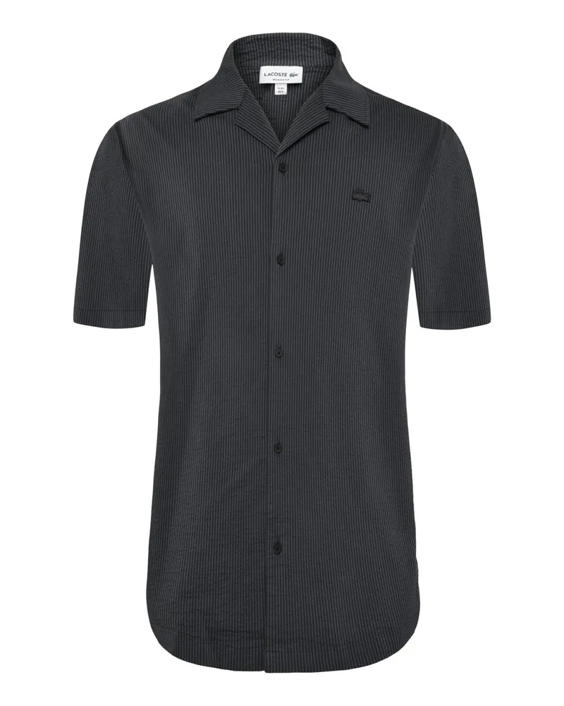 Lacoste Leichtes Kurzarmhemd in Seersucker-Qualität, Relaxed Fit in Ohne