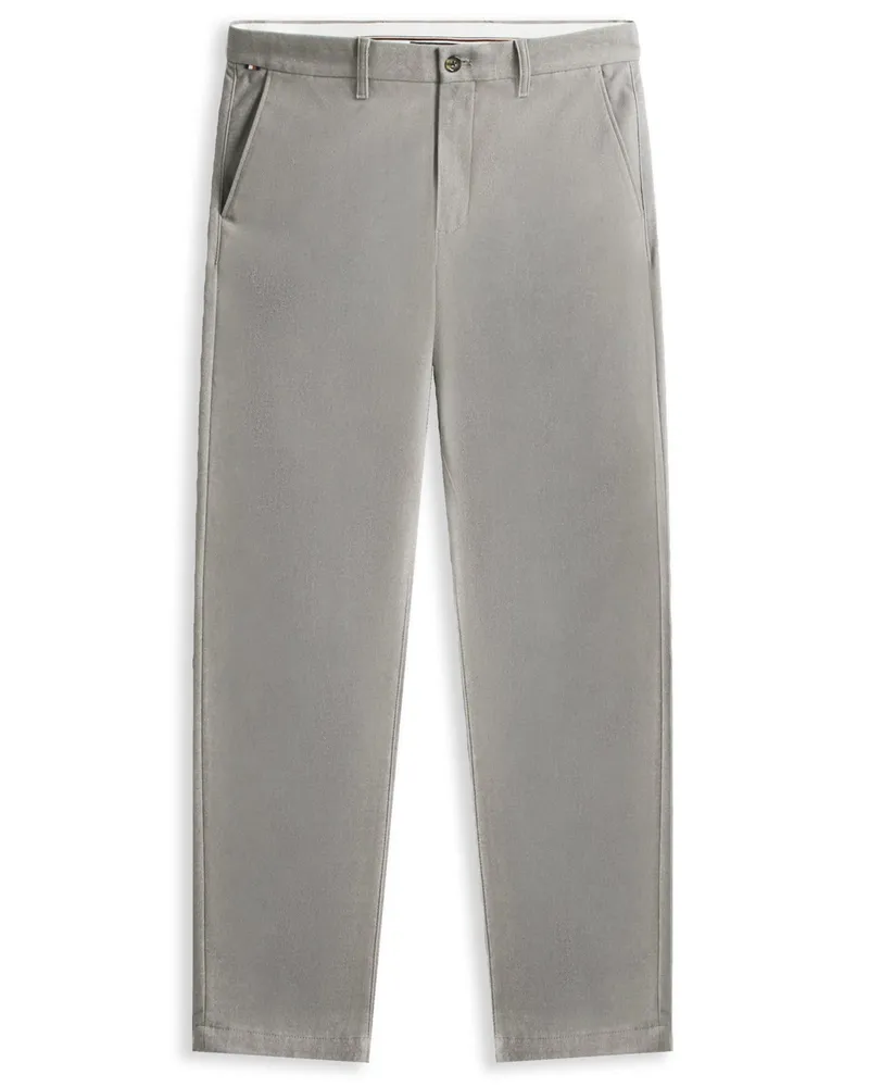 Tommy Hilfiger Strukturierte Chino Denton, Straight Fit in Grau
