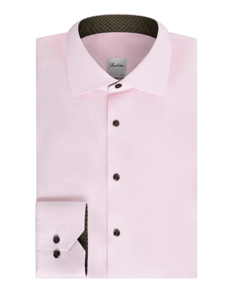 Stenströms Hemd aus Twofold Super Cotton, Regular Fit in Rosenrot