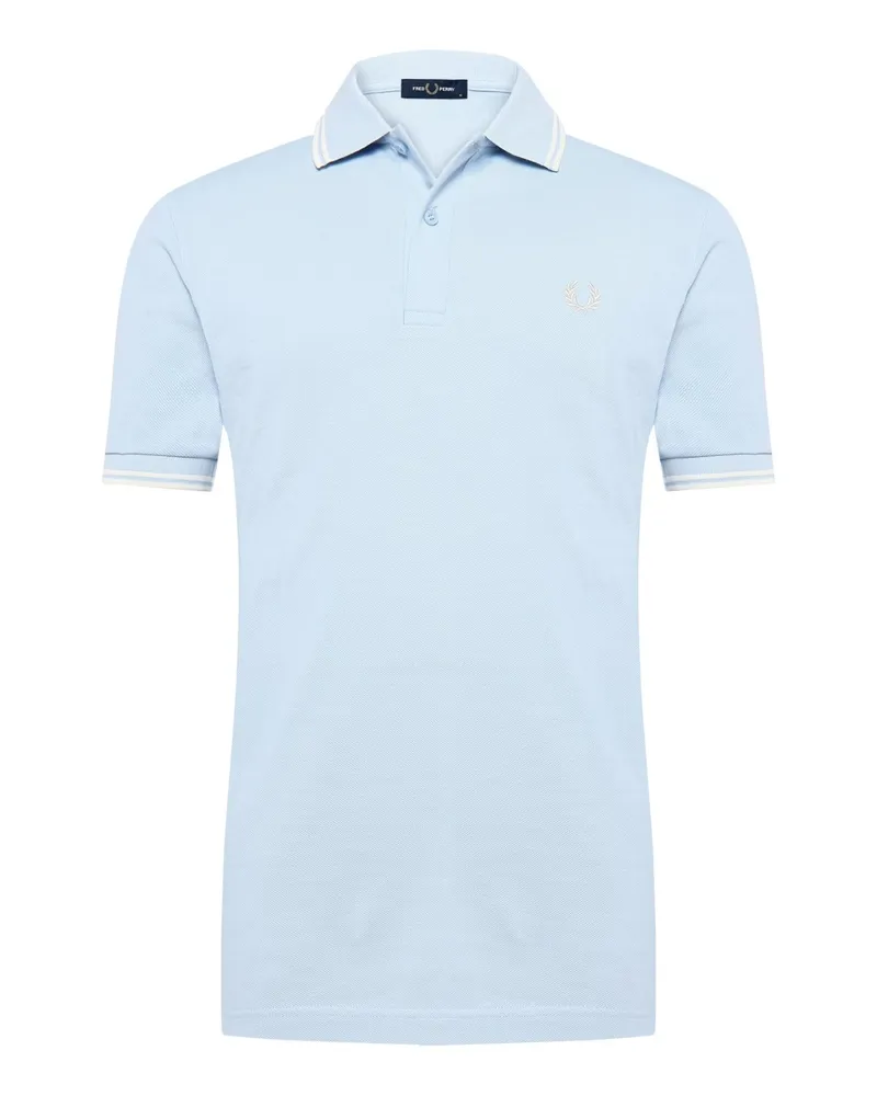 Fred Perry Piqué-Poloshirt mit Logo-Stickerei und Kontrastbündchen in Marine