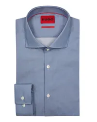 HUGO BOSS Hemd in feiner Twill-Qualität, Slim Fit Blau