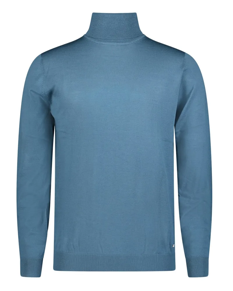 Roy Robson Leichter Rollkragenpullover aus Merinowolle in Blau
