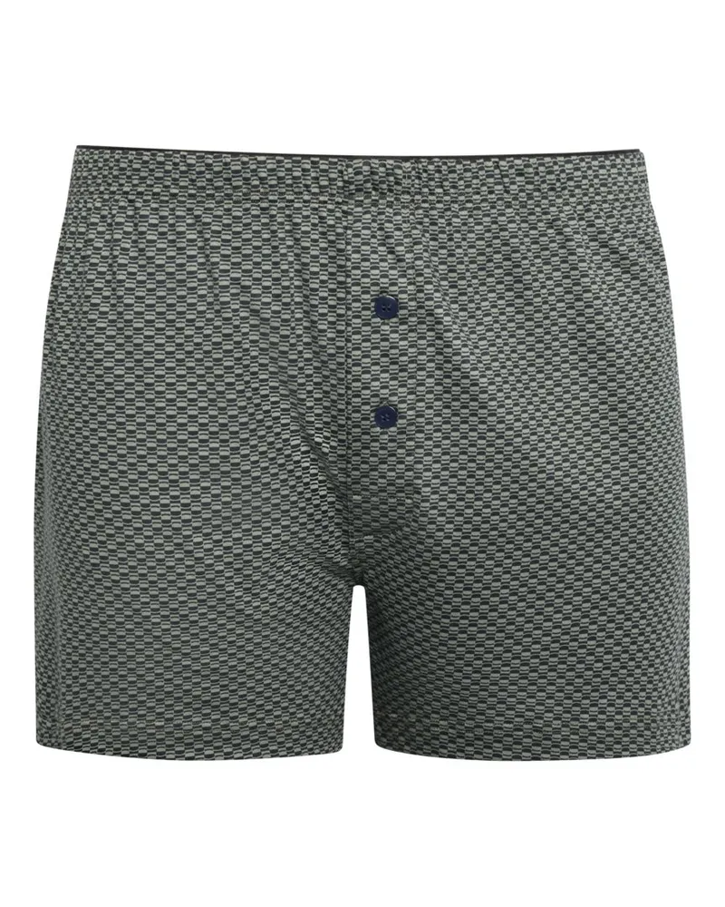 Novila Glatte Jersey-Boxershorts mit Eingriff in Oliv
