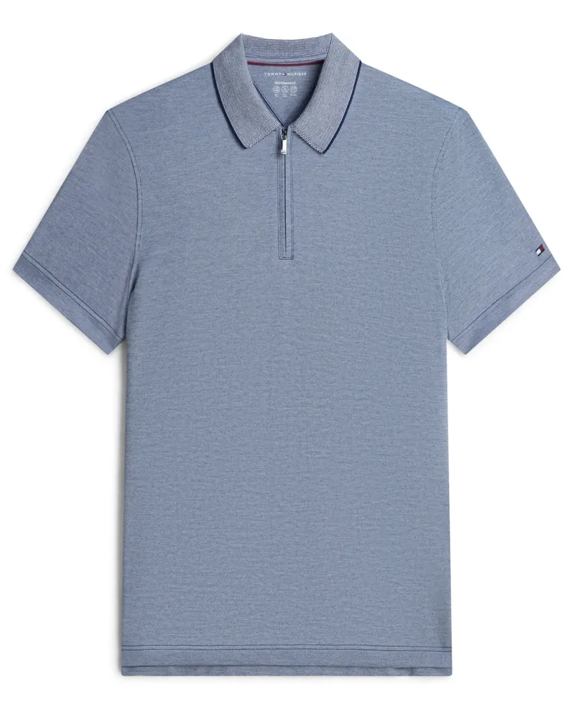 Tommy Hilfiger Performance-Poloshirt aus einem Baumwoll-Mix in Marine