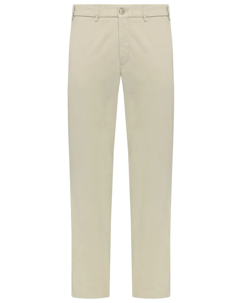 Hiltl Glöatte Chino aus einem Baumwoll-Stretch in Beige