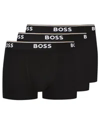 HUGO BOSS 3er Pack unifarbene Boxer Trunks mit Stretchanteil Schwarz