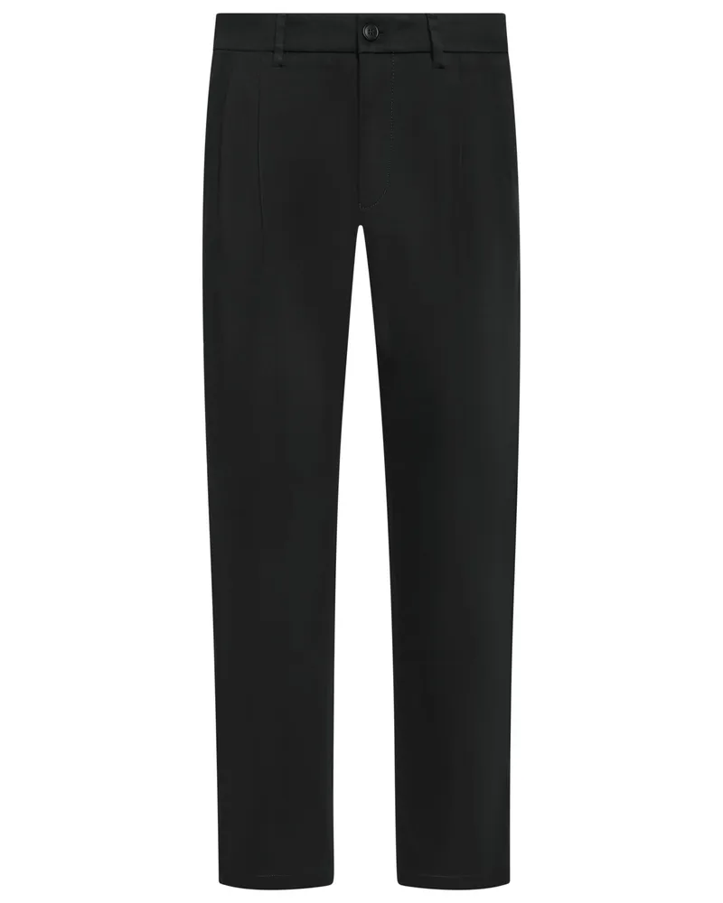 Drykorn Chino Maryko aus leicht elastischem Baumwoll-Mix, Relaxed Fit in Schwarz