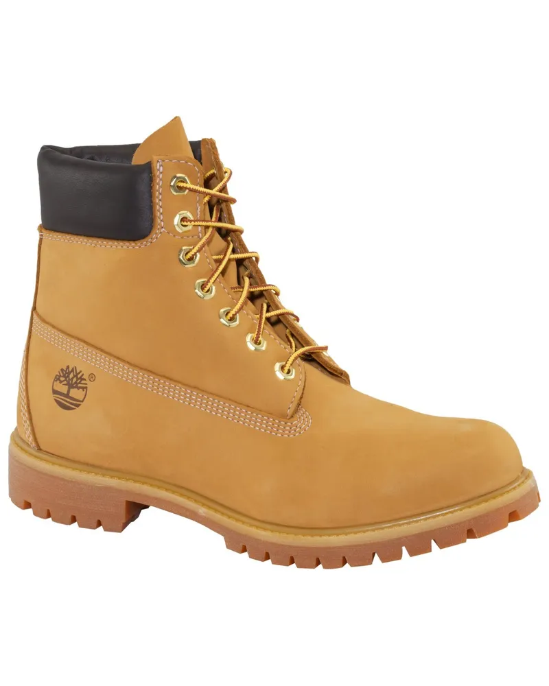 Timberland Wasserabweisende Boots aus Nubukleder mit Label-Gravur Cognac