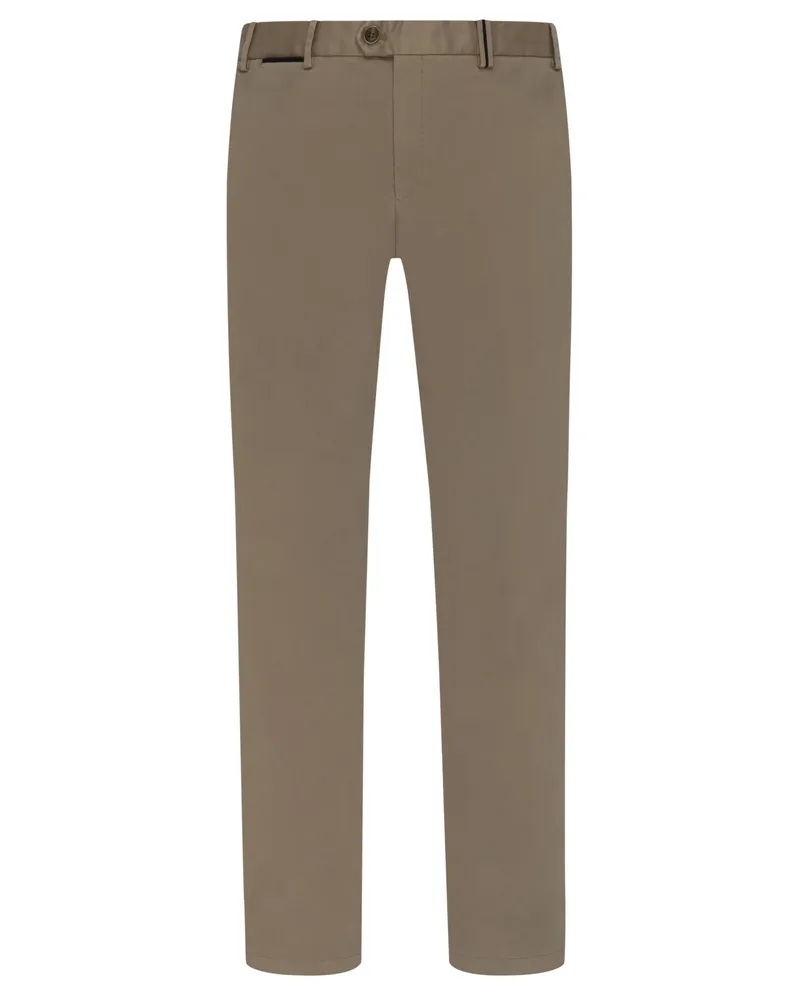 Hiltl Glatte Stretch-Chino Peaker, Regular Fit in Hellbraun