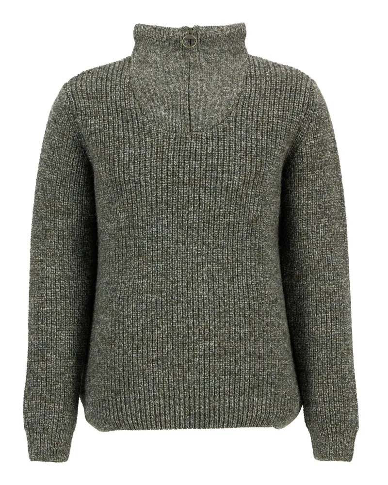 Barbour Heavystrick-Troyer New Tyne aus Lammwolle in Grau