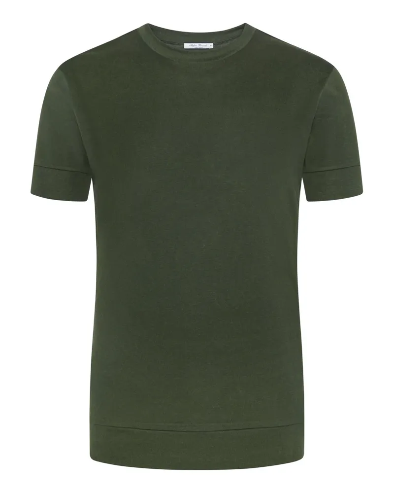 Stefan Brandt T-Shirt aus feinem Urpima Sea Island® Baumwolljersey in Dunkelgrün