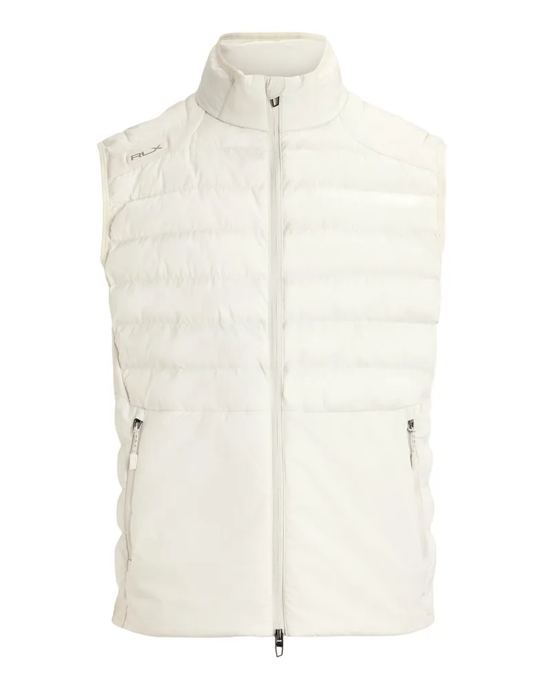 Ralph Lauren Leichte wasserabweisende Steppweste aus der RLX-Serie in Offwhite