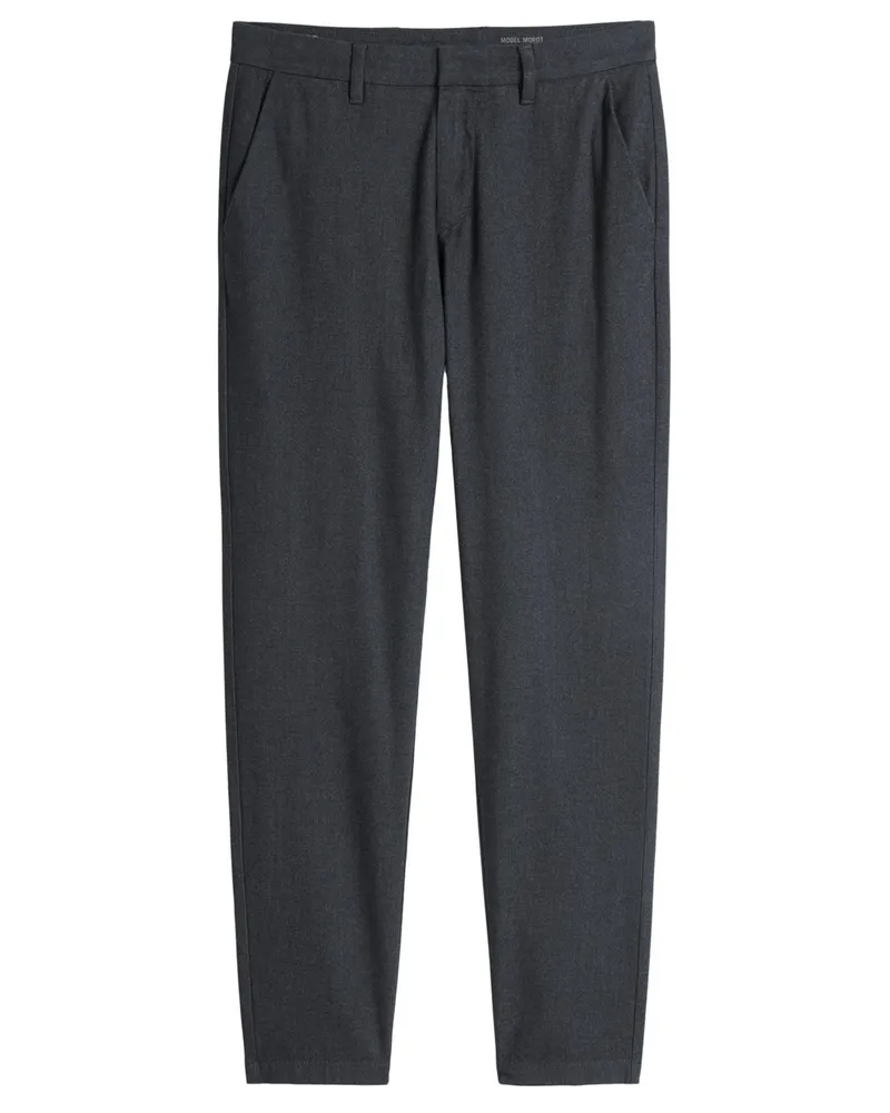 Marc O'Polo Flanellhose Morot mit Stretch, Tapered Fit in Anthrazit