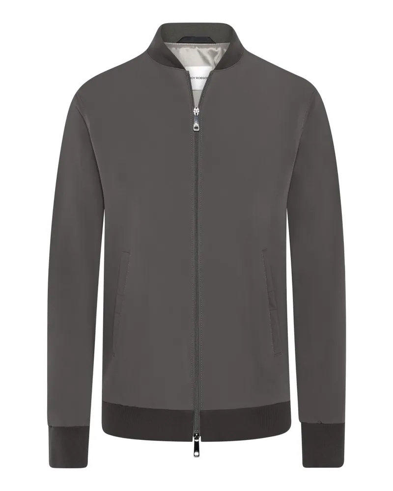 Roy Robson Softer Blouson aus Tech-Material mit Zip und Rippbündchen in Khaki