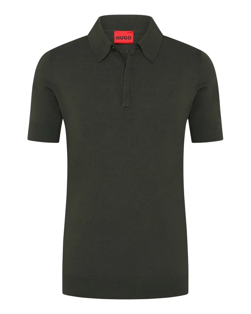 HUGO BOSS Unifarbenes Poloshirt in softer Jesery-Qualität in Oliv