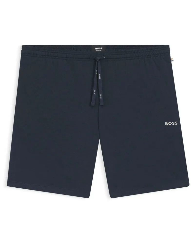 HUGO BOSS Leichte Jersey-Shorts mit Stretchanteil in Marine