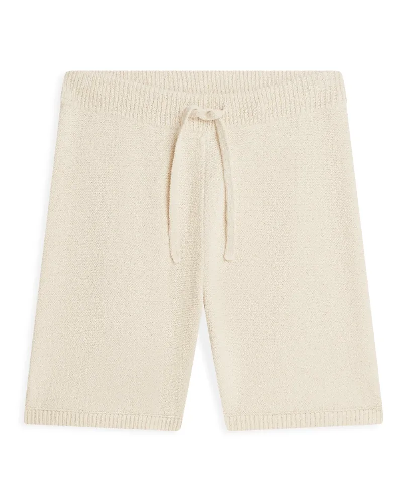 Tommy Hilfiger Strick-Baumwollshorts mit recyceltem Material in Beige