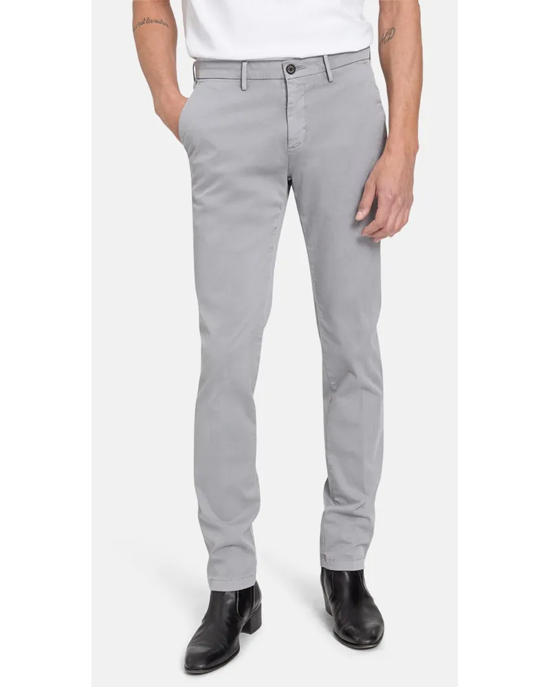 Baldessarini Chino mit Stretchanteil und schmal zulaufendem Bein, Slim Fit Hellgrau