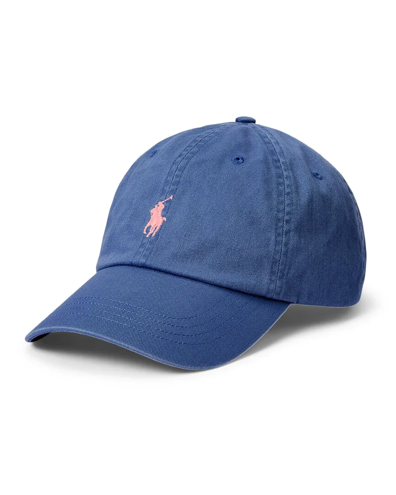 Ralph Lauren Cap aus Baumwolle mit Poloreiter-Stickerei Blau