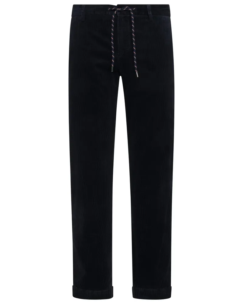 Alberto Cordhose Jump aus einem Baumwolle-Lyocell-Mix , Slim fit in Marine