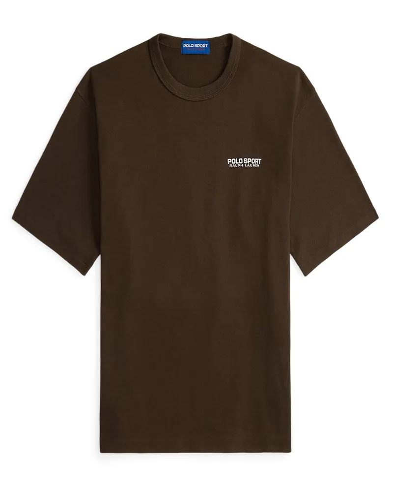 Ralph Lauren T-Shirt mit beidseitigem Print, Relaxed Fit in Braun
