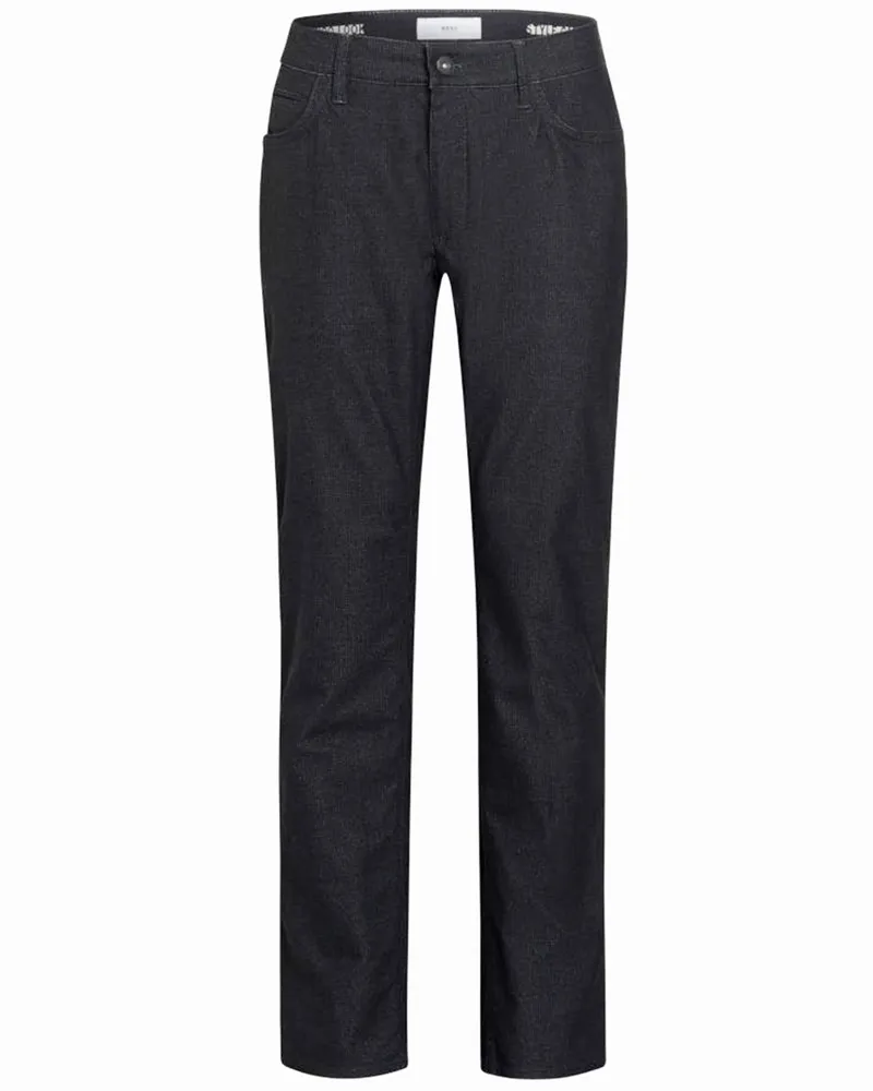 Brax 5-Pocket Hose Cadiz im Wool-Look mit Stretch, Straight Fit in Anthrazit
