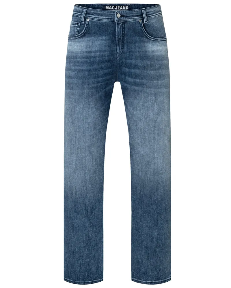 MAC Jeans Stretch-Jeans Rick in Vintage-Optik, Comfort Fit in Graublau
