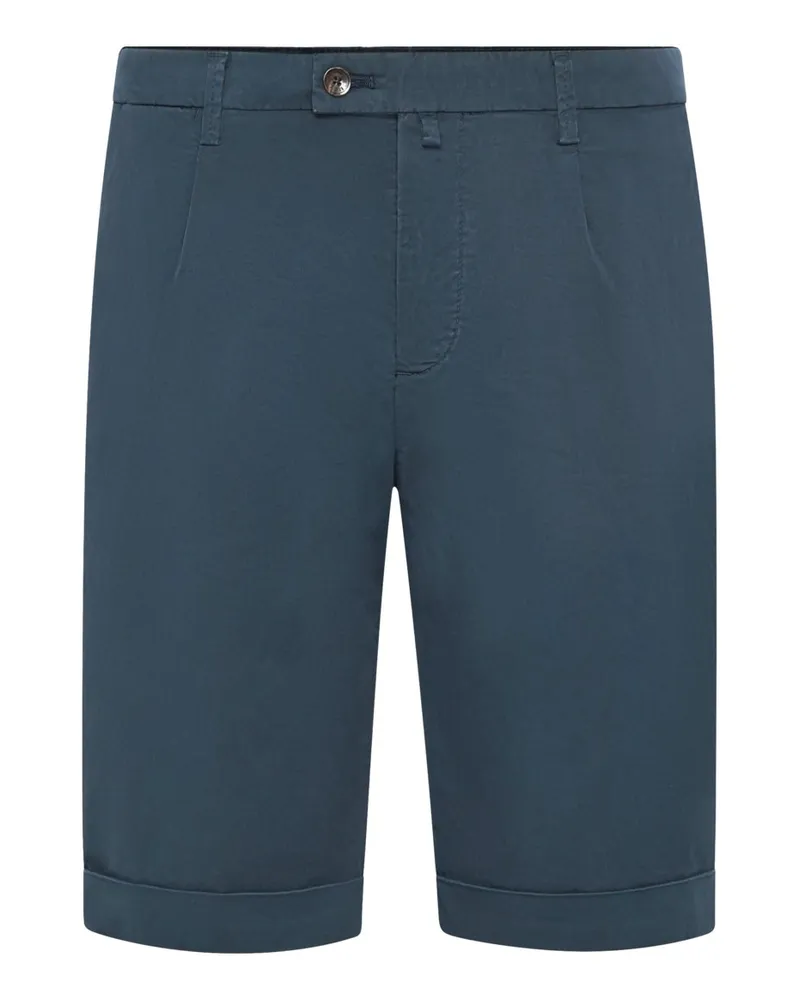 Briglia 1949 Bermudashorts aus Baumwolle und Stretch mit Bundfalte, Easy Fit in Marine