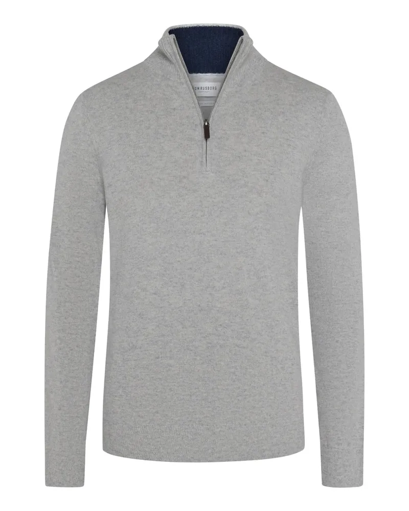 Tom Rusborg Softer Troyer aus Kaschmir in Silber