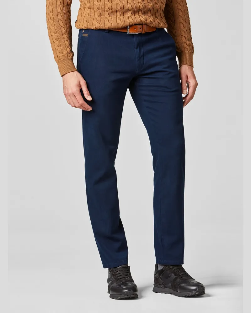Meyer Hosen Cordhose Bonn aus Bio-Baumwolle mit Stretch, Modern Fit in Schwarz