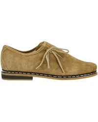 Meindl Haferlschuhe aus Veloursleder mit Kreppsohle Beige