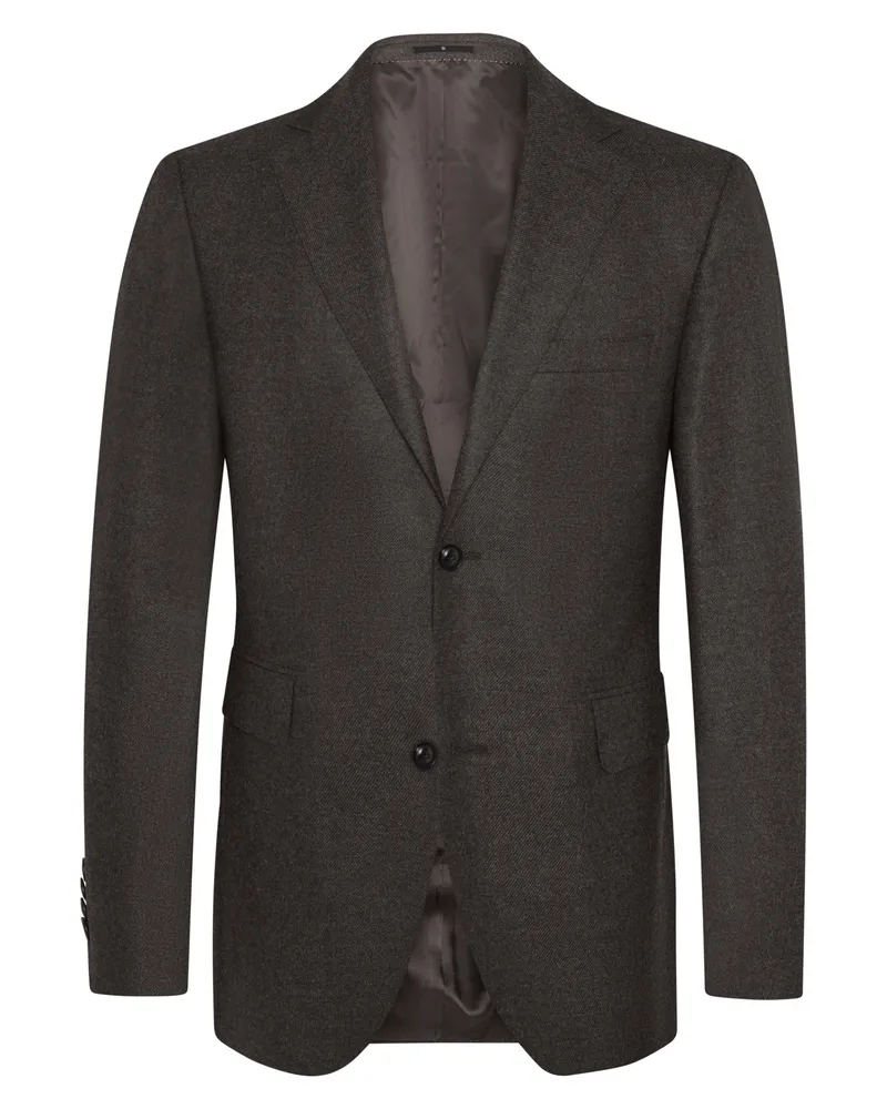 Dressler Sakko aus Wolle und Kaschmir, Regular Fit in Braun