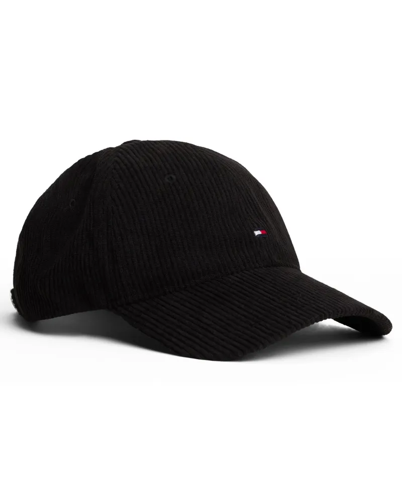Tommy Hilfiger Cap in Cord-Qualität mit Logo-Aufnäher in Schwarz