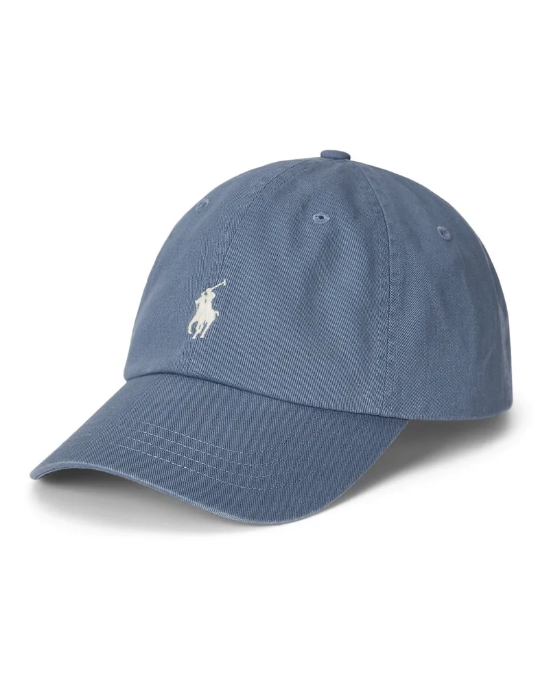 Ralph Lauren Cap aus Baumwolle mit gesticktem Logo-Aufnäher in Blau