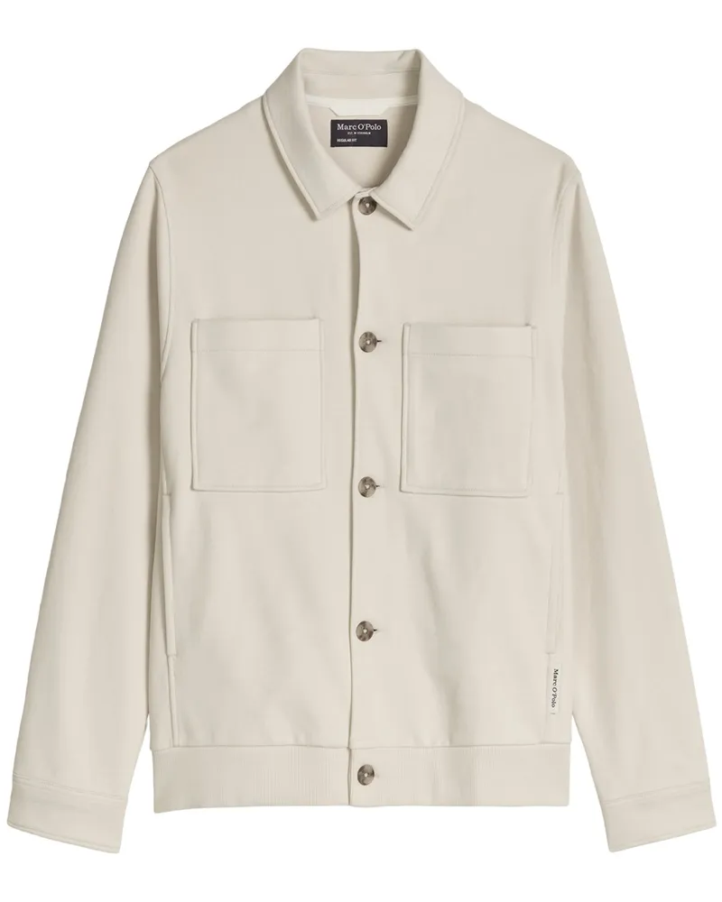 Marc O'Polo Sweat-Overshirt aus softer Bio-Baumwolle, Relaxed Fit in Beige