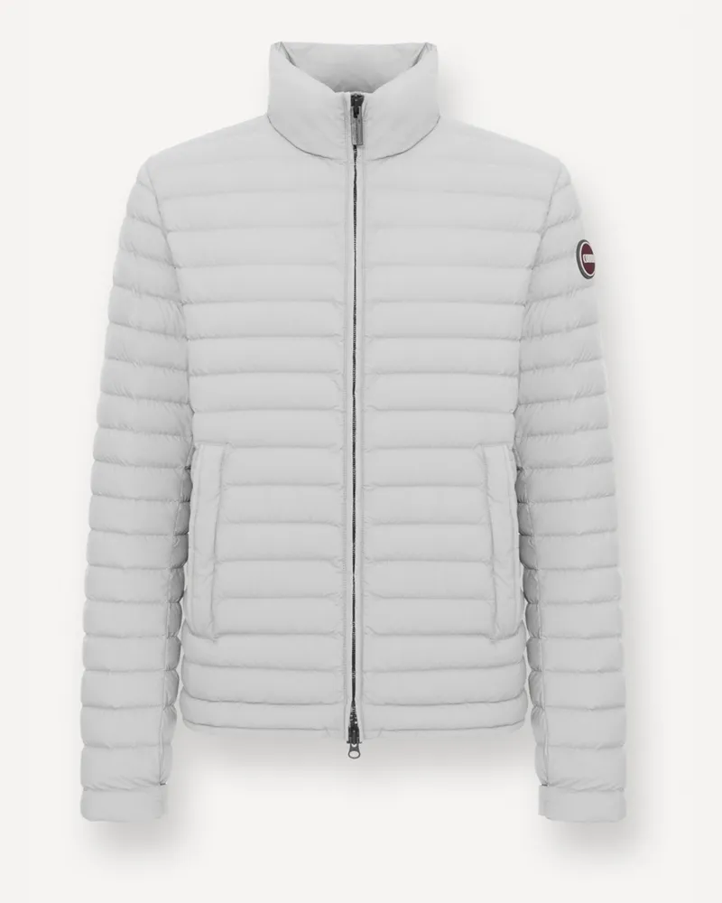 Colmar Gesteppte Leichtdaunenjacke mit Label-Aufnäher in Hellgrau