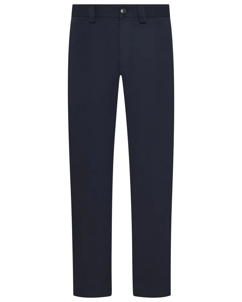HUGO BOSS Glatte Chino einem einem elastischem Baumwoll-Mi, Tapered Fit in Marine