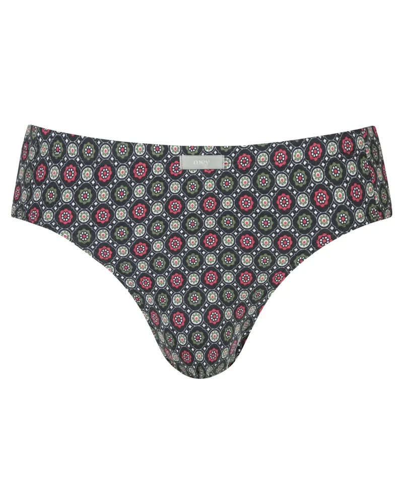 Mey Stretch-Slip mit Print in Rot