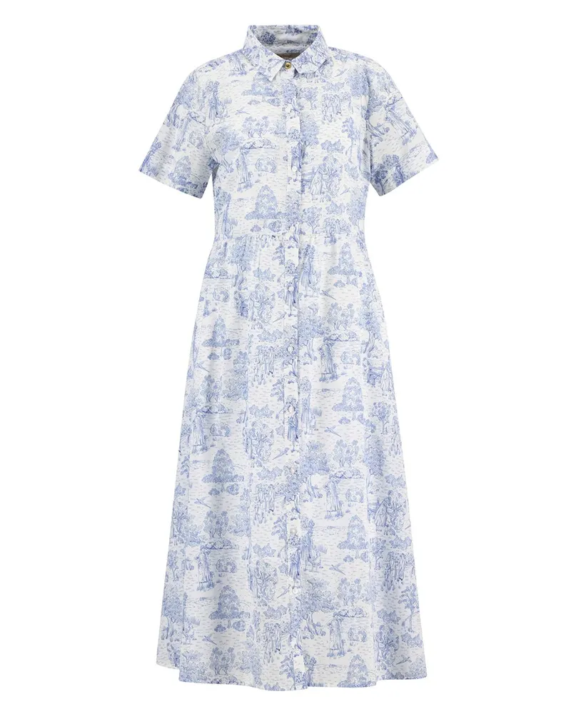 Barbour Leichtes und leger geschnittenes Kleid Wisteria Midi in Hellblau