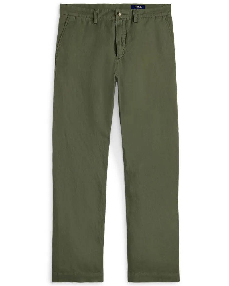 Ralph Lauren Leinenhose Bedford mit Baumwollanteil, Classic Fit in Grün
