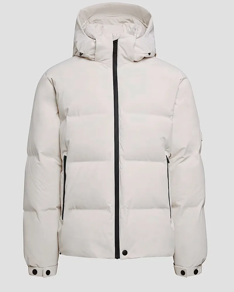 AlphaTauri Puffer Daunenjacke aus funktionellem Stretch-Gewebe in Kreide