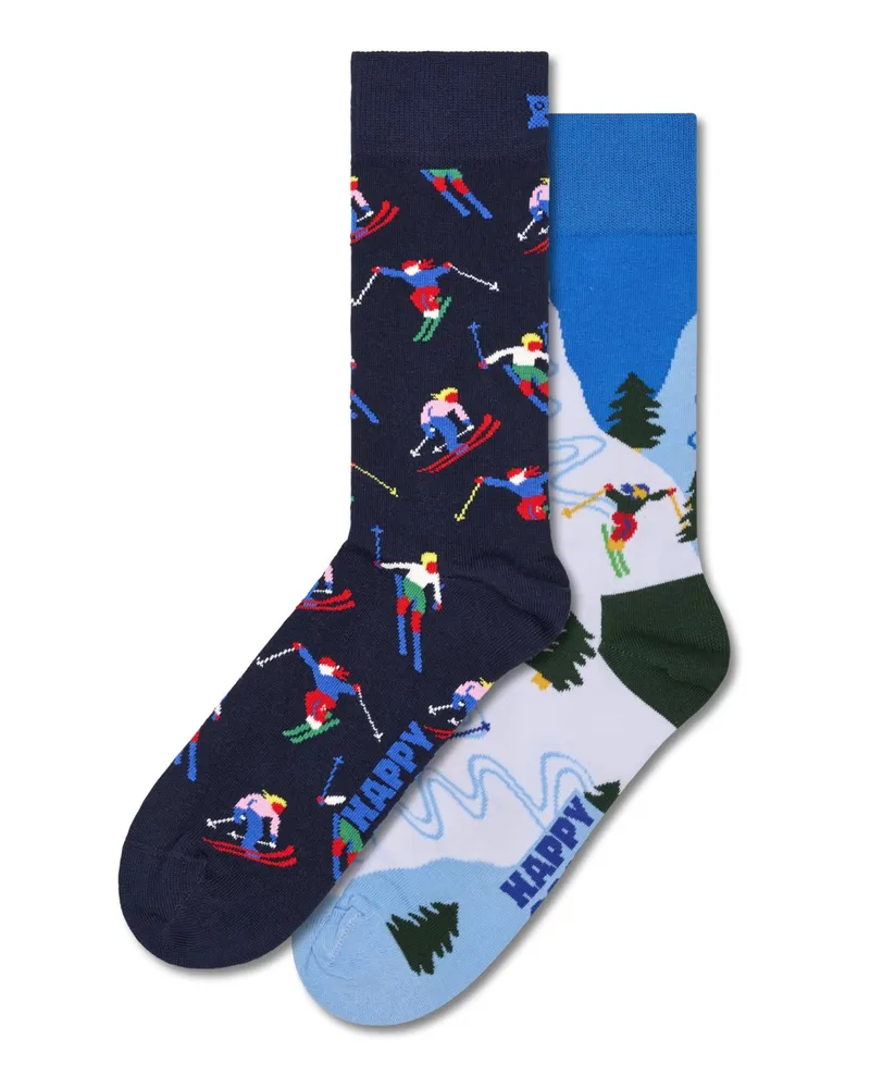 Happy Socks 2er Pack Winter Sports Socken als Geschenkbox in Multicolor