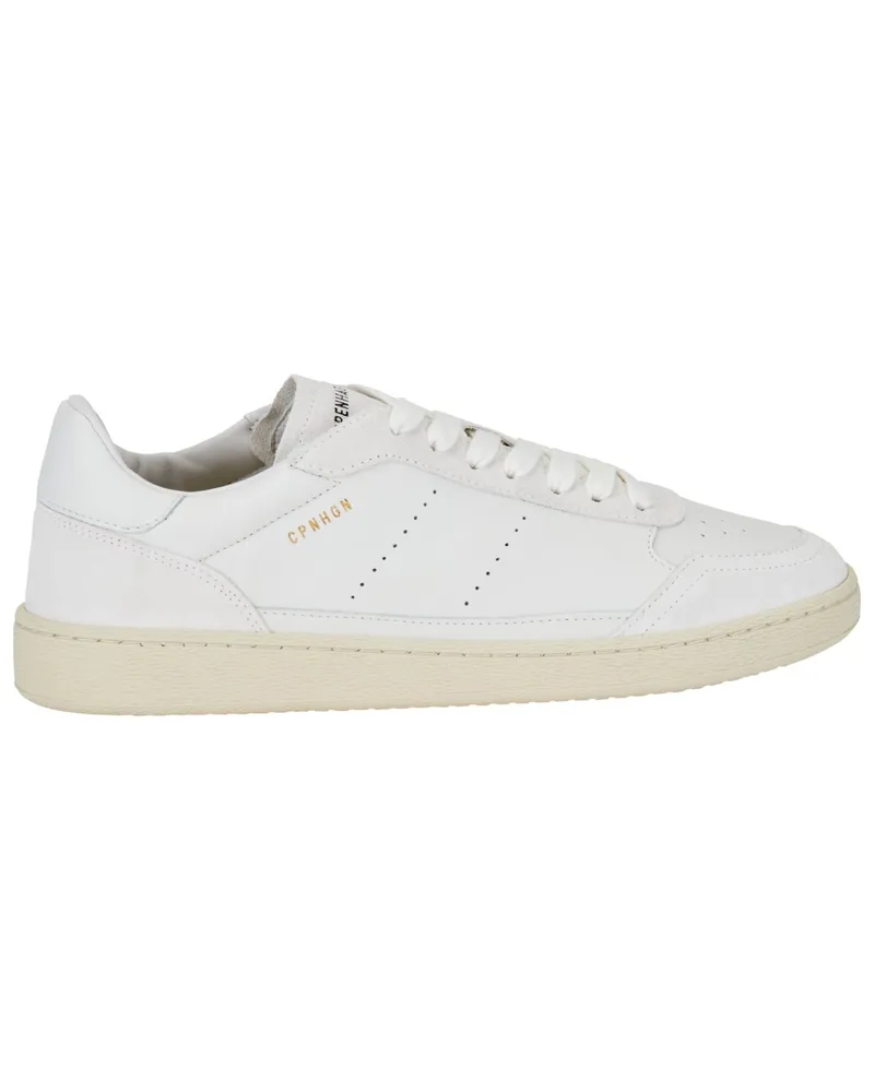 Copenhagen Retro-Sneaker aus Leder-Mix in Weiß